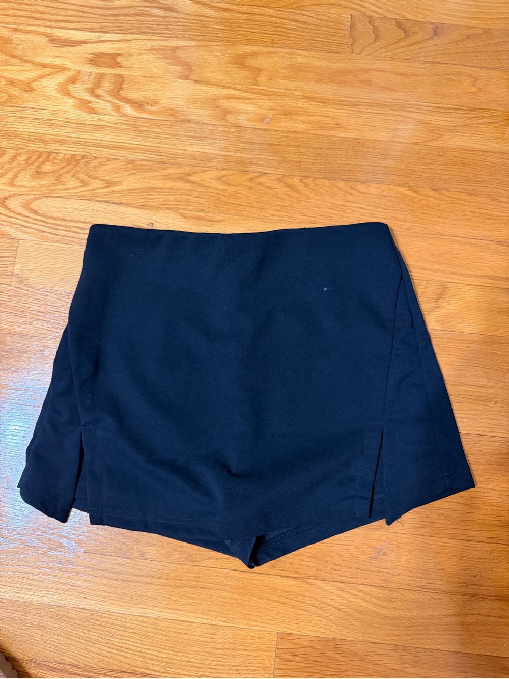 Black Women's High-Waist Skort Shorts
